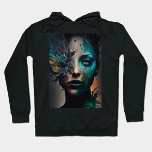 Abstract Female Portrait Hoodie